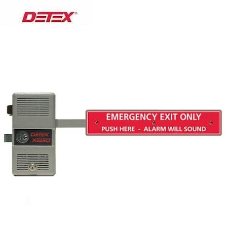 Detex WARNOCK HERSEY LISTED FIRE EXIT HARDWARE WITH LONG BAR, 36" TO 48" DOOR WIDTH, 3-HOUR LISTING - SING DTX-ECL-600